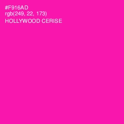 #F916AD - Hollywood Cerise Color Image